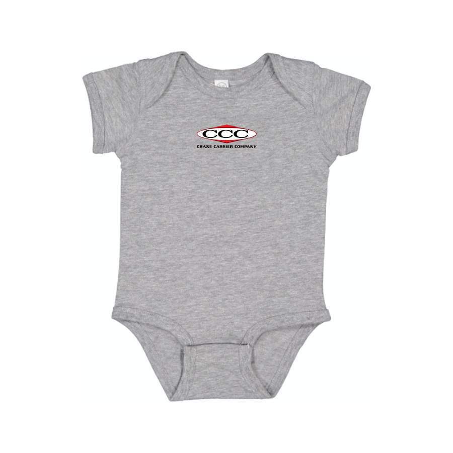 Crane Carrier Company Logo Baby Onesie Romper