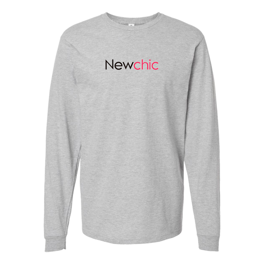 Men's Newchic Logo Cotton Long Sleeve T-Shirt