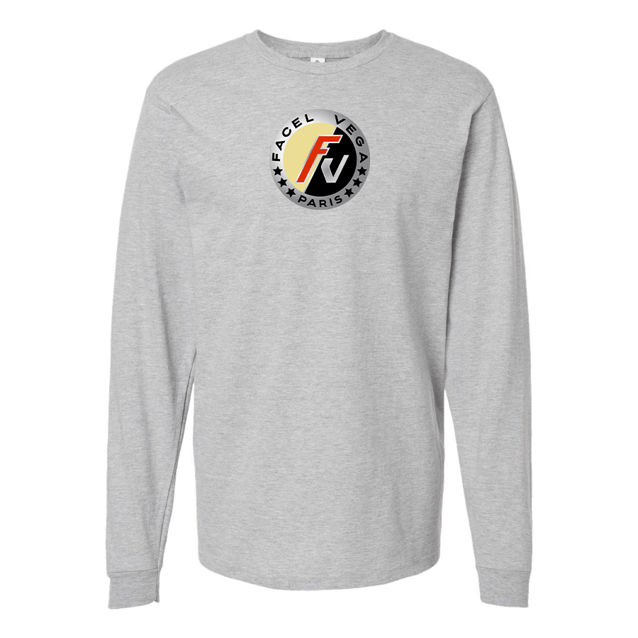 Men's Facel Vega Logo Cotton Long Sleeve T-Shirt