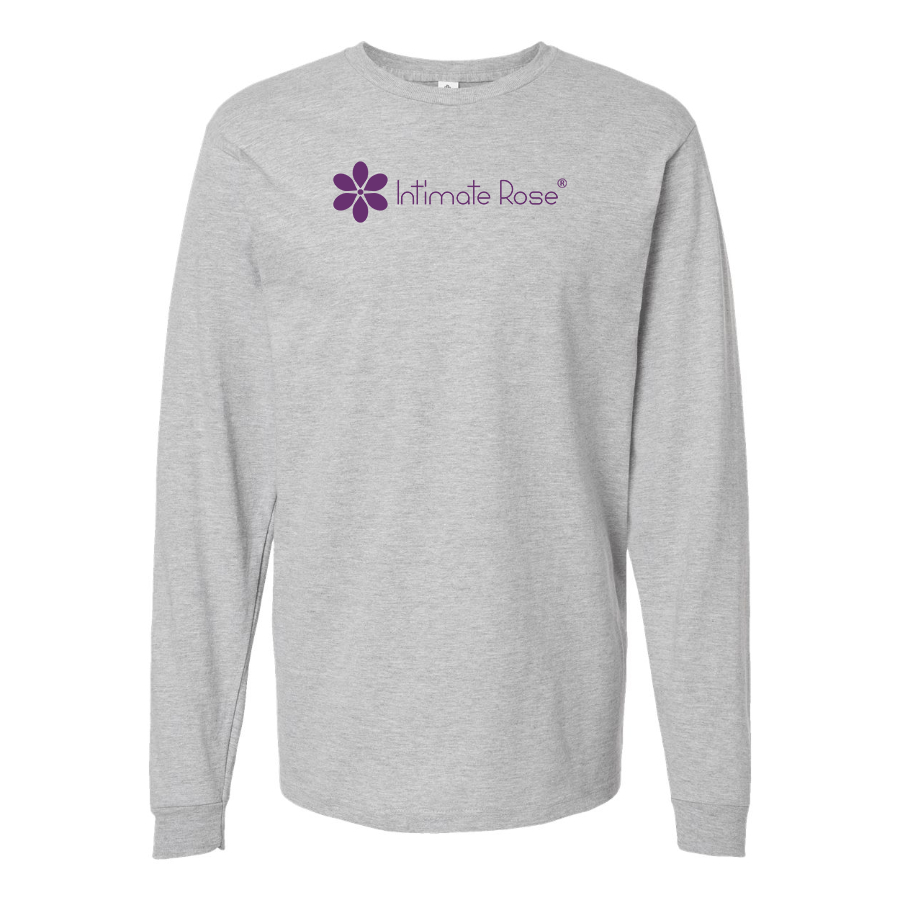 Men's Intimate Rose Logo Cotton Long Sleeve T-Shirt