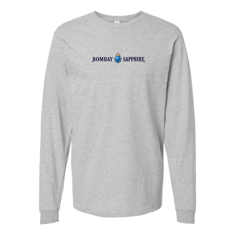 Men's Bombay Sapphire Logo Cotton Long Sleeve T-Shirt