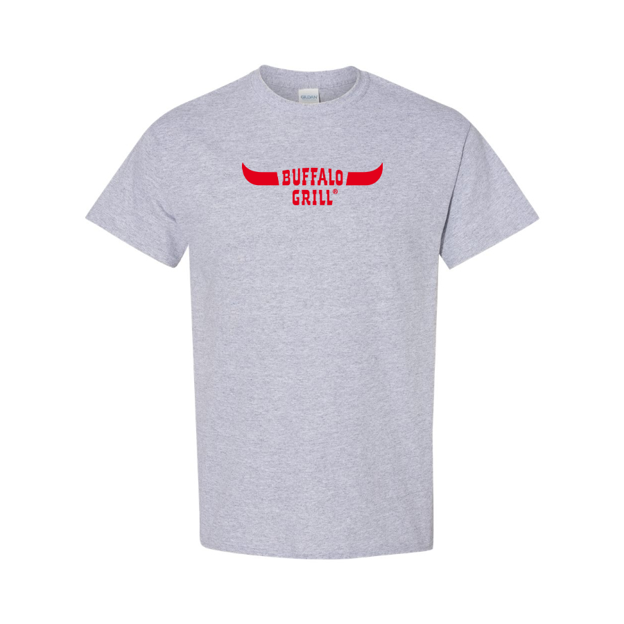 Men's Buffalo Grill Logo Cotton T-Shirt
