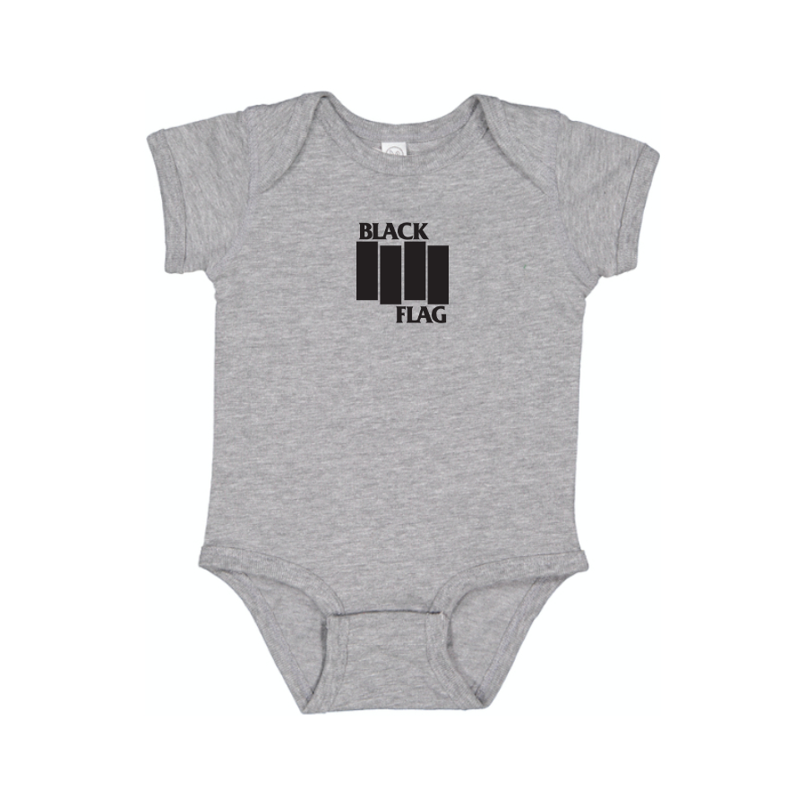 Black Flag Logo Baby Onesie Romper