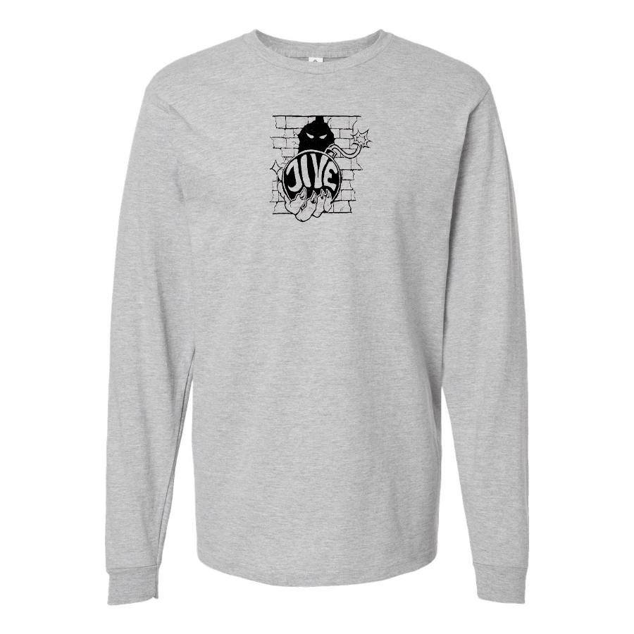 Men's Jivebomb Logo Cotton Long Sleeve T-Shirt
