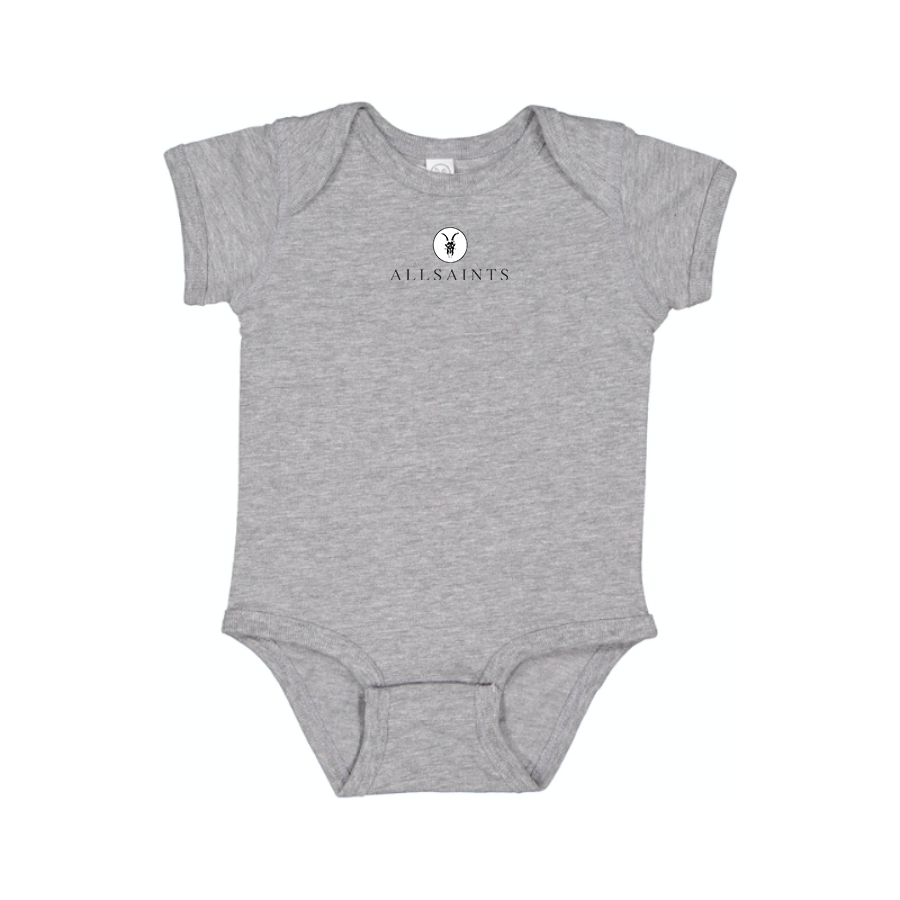 AllSaints Logo Baby Onesie Romper