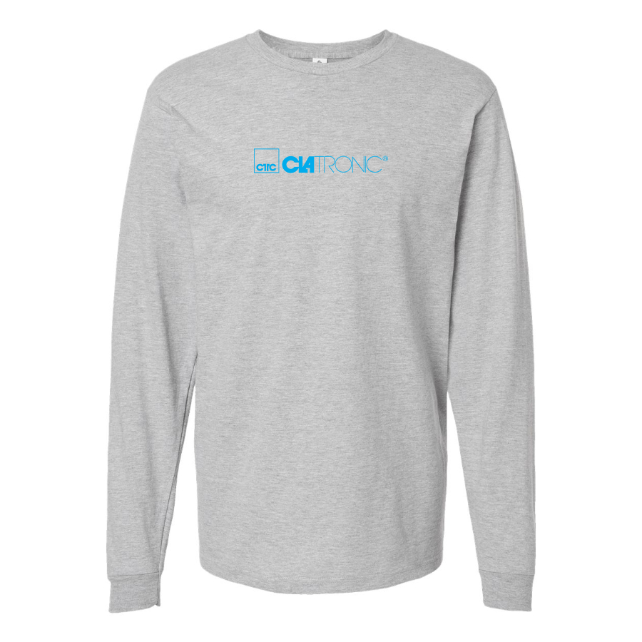 Men's Clatronic Logo Cotton Long Sleeve T-Shirt