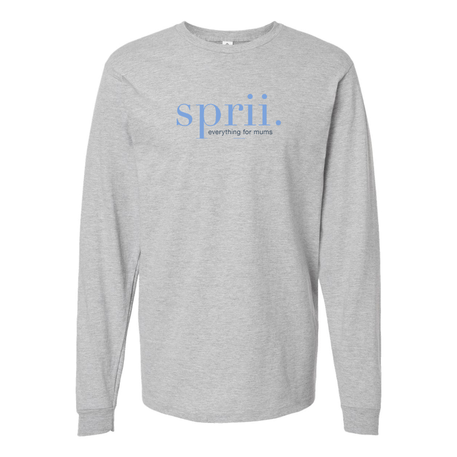Men's Sprii Logo Cotton Long Sleeve T-Shirt