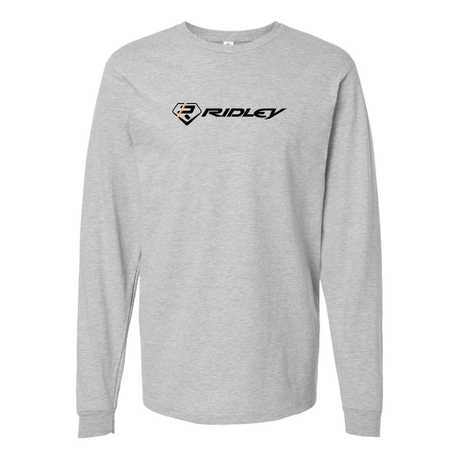 Men's Ridley Logo Cotton Long Sleeve T-Shirt