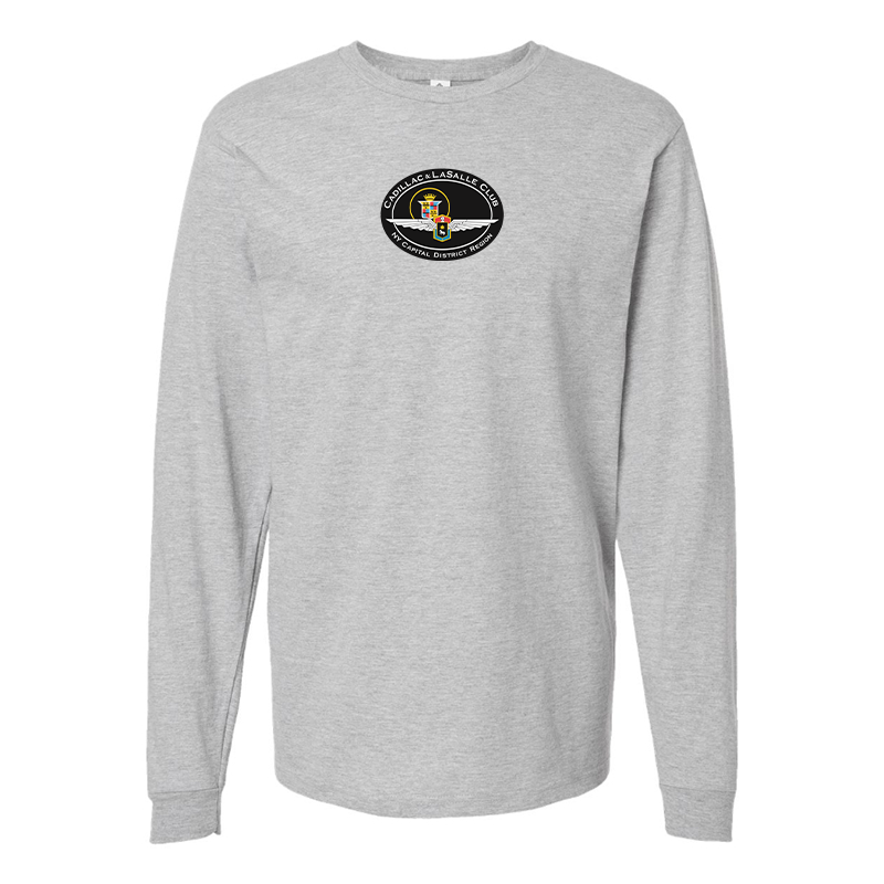 Men's Cadillac and Lasalle Club Logo Cotton Long Sleeve T-Shirt