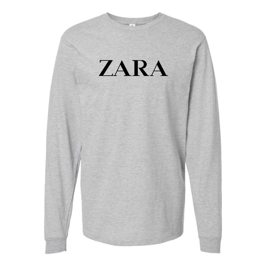 Men's Zara Logo Cotton Long Sleeve T-Shirt