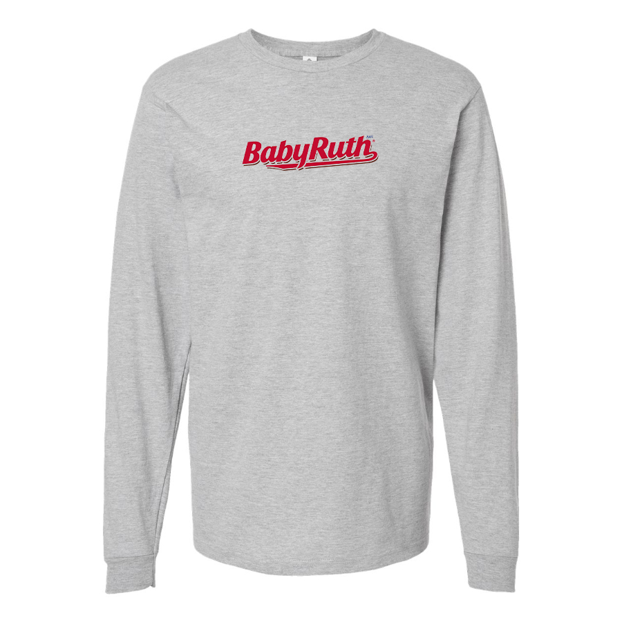 Men's BabyRuth Logo Cotton Long Sleeve T-Shirt