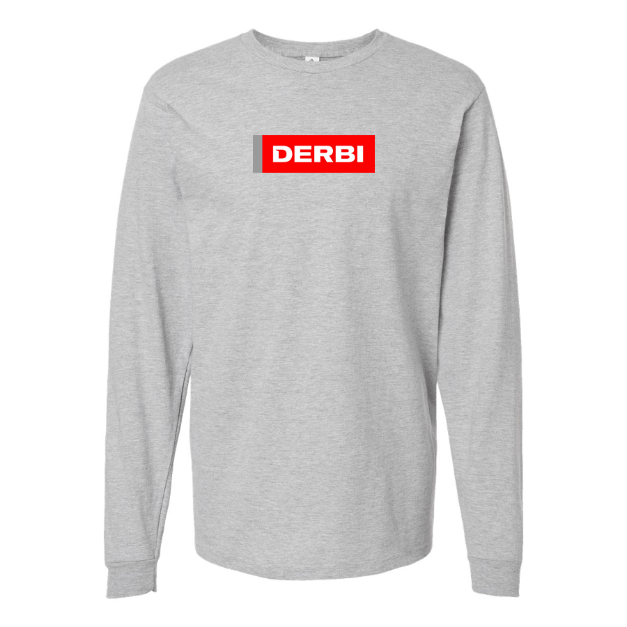 Men's Derbi Logo Cotton Long Sleeve T-Shirt