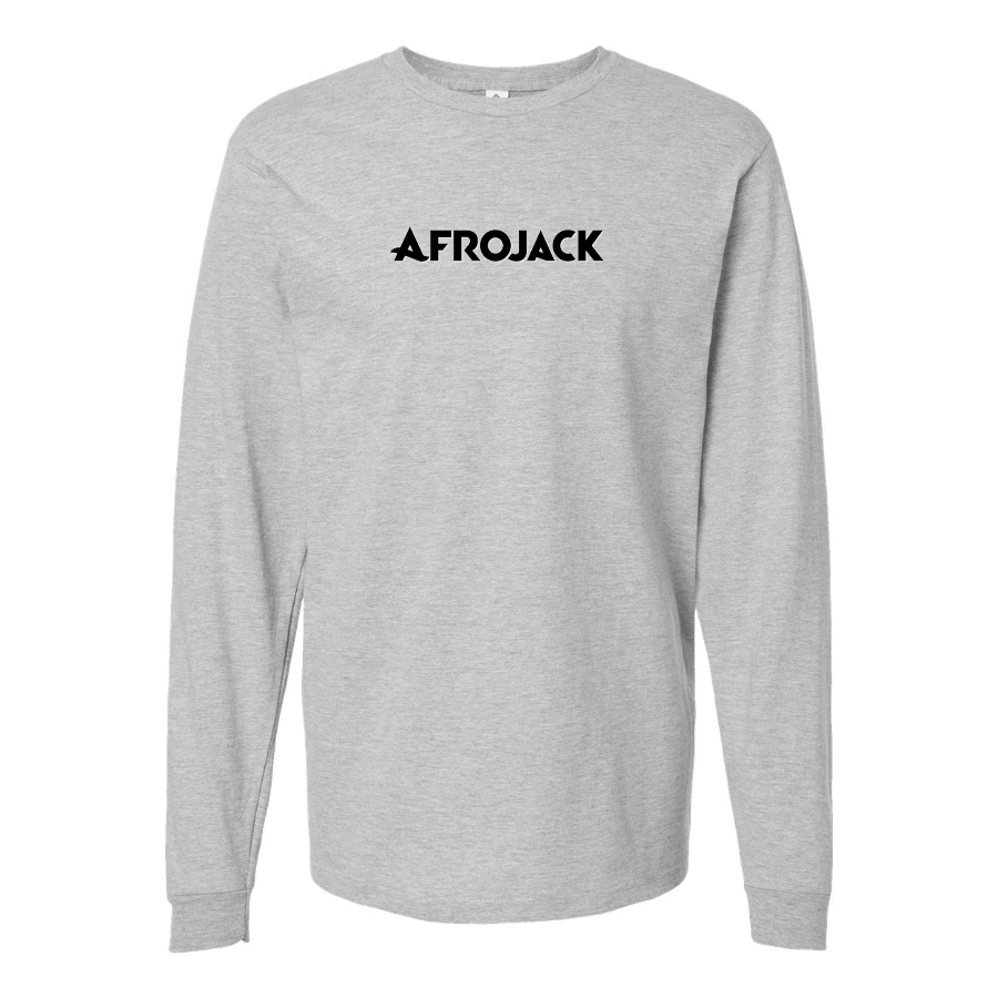 Men's Afrojack Logo Cotton Long Sleeve T-Shirt