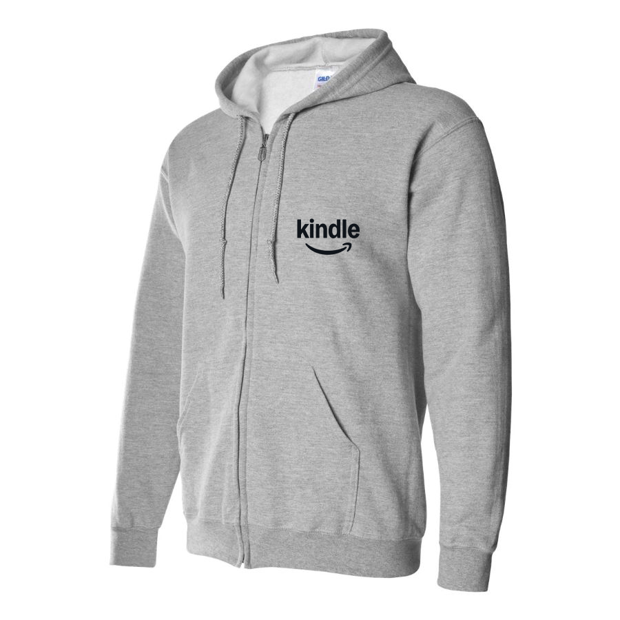 Men's Amazon Kindle Logo Zipper Hoodie