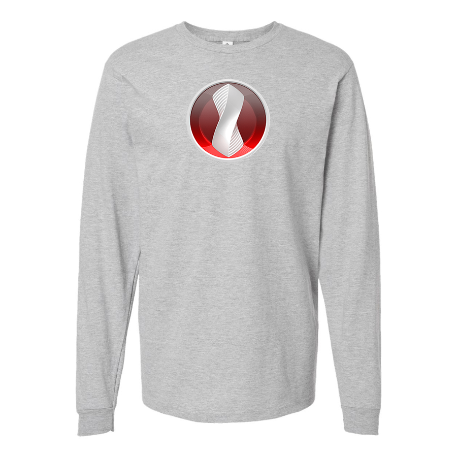 Men's Devon Motorworks Logo Cotton Long Sleeve T-Shirt