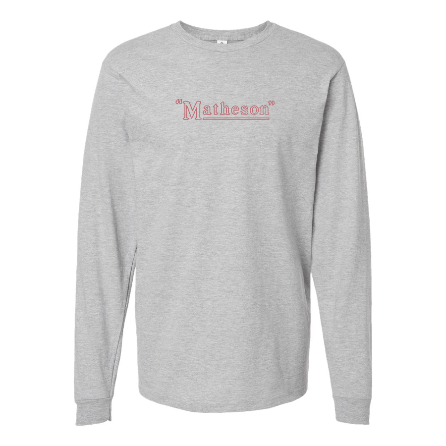 Men's Matheson Logo Cotton Long Sleeve T-Shirt