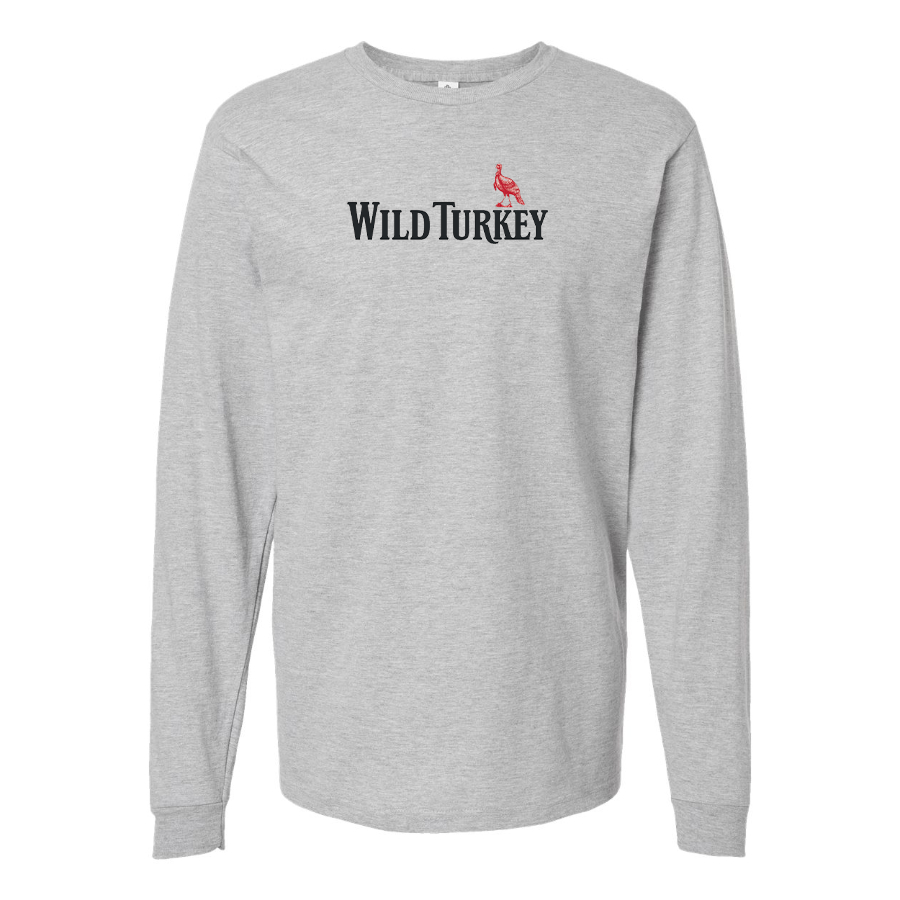 Men's Wild Turkey Logo Cotton Long Sleeve T-Shirt