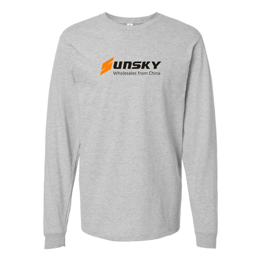 Men's SUNSKY Logo Cotton Long Sleeve T-Shirt