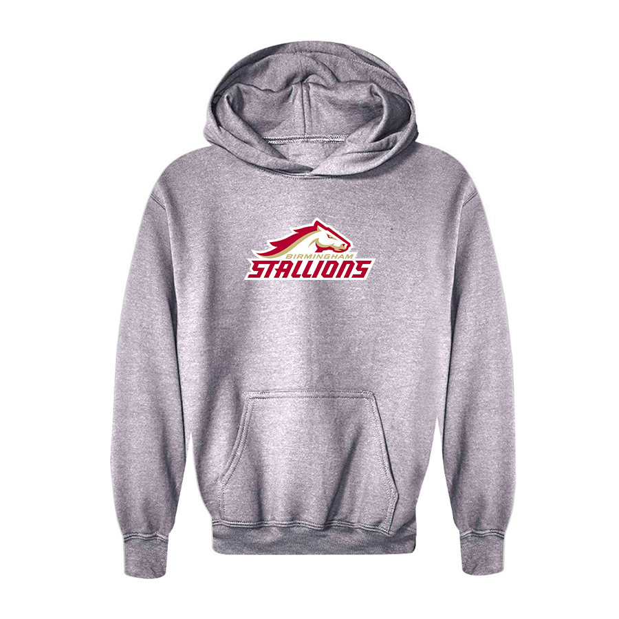 Youth Birmingham Stallions Logo Pullover Hoodie