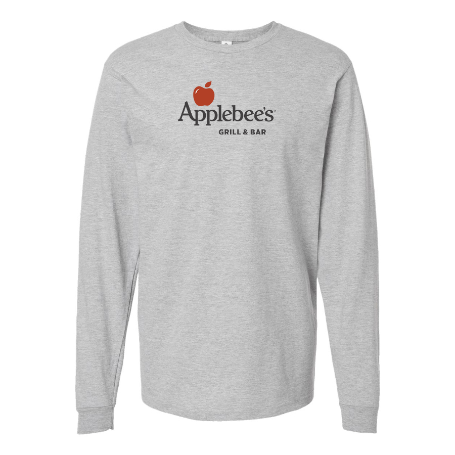 Men's Applebees Logo Cotton Long Sleeve T-Shirt
