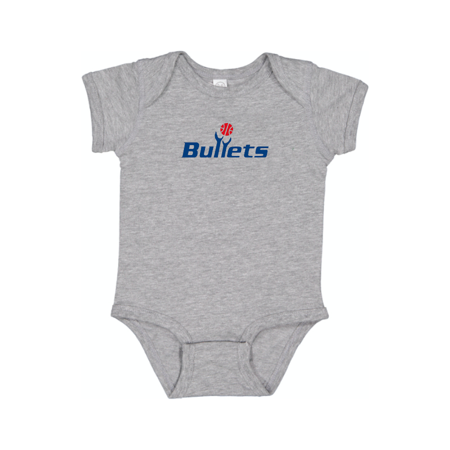 Baltimore Bullets Logo Baby Onesie Romper