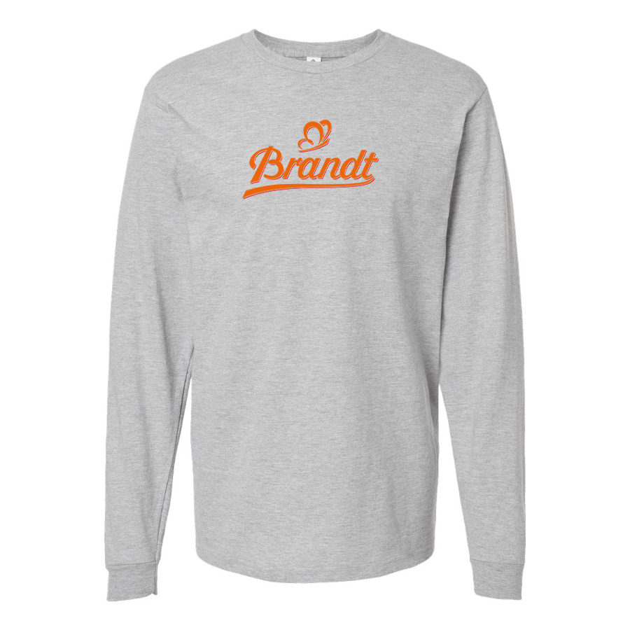 Men's Brandt Zwieback Logo Cotton Long Sleeve T-Shirt