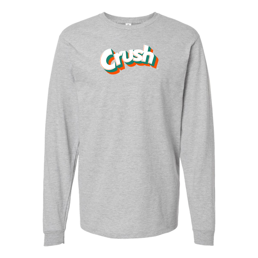 Men's Crush Logo Cotton Long Sleeve T-Shirt