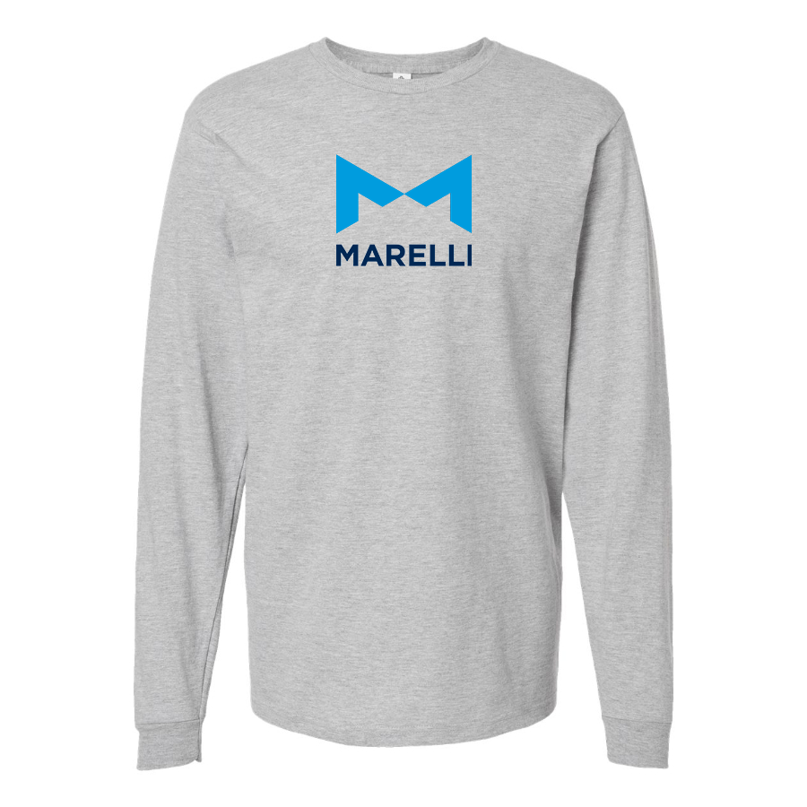 Men's Magneti-Marelli Logo Cotton Long Sleeve T-Shirt