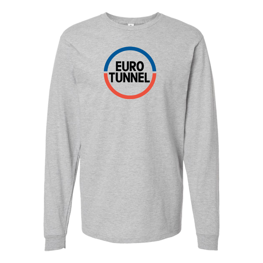 Men's Eurotunnel Logo Cotton Long Sleeve T-Shirt