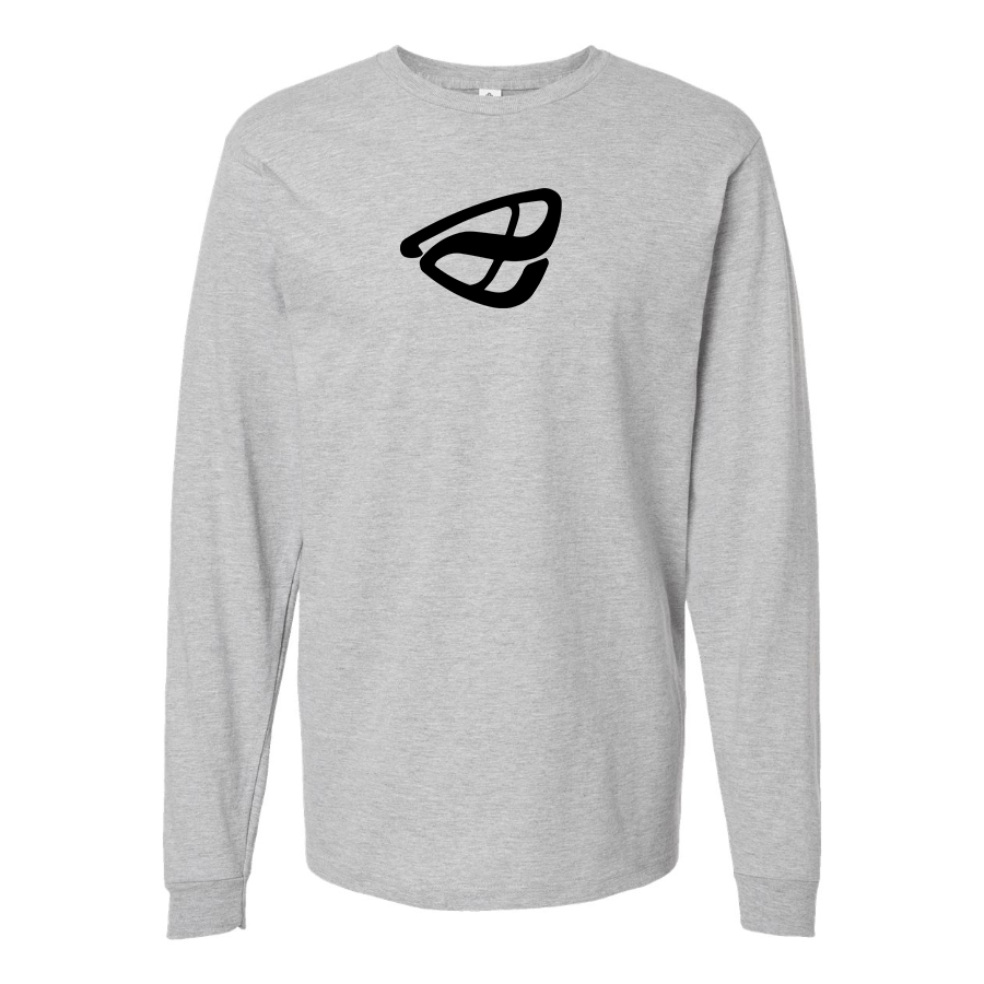 Men's Anfini Logo Cotton Long Sleeve T-Shirt