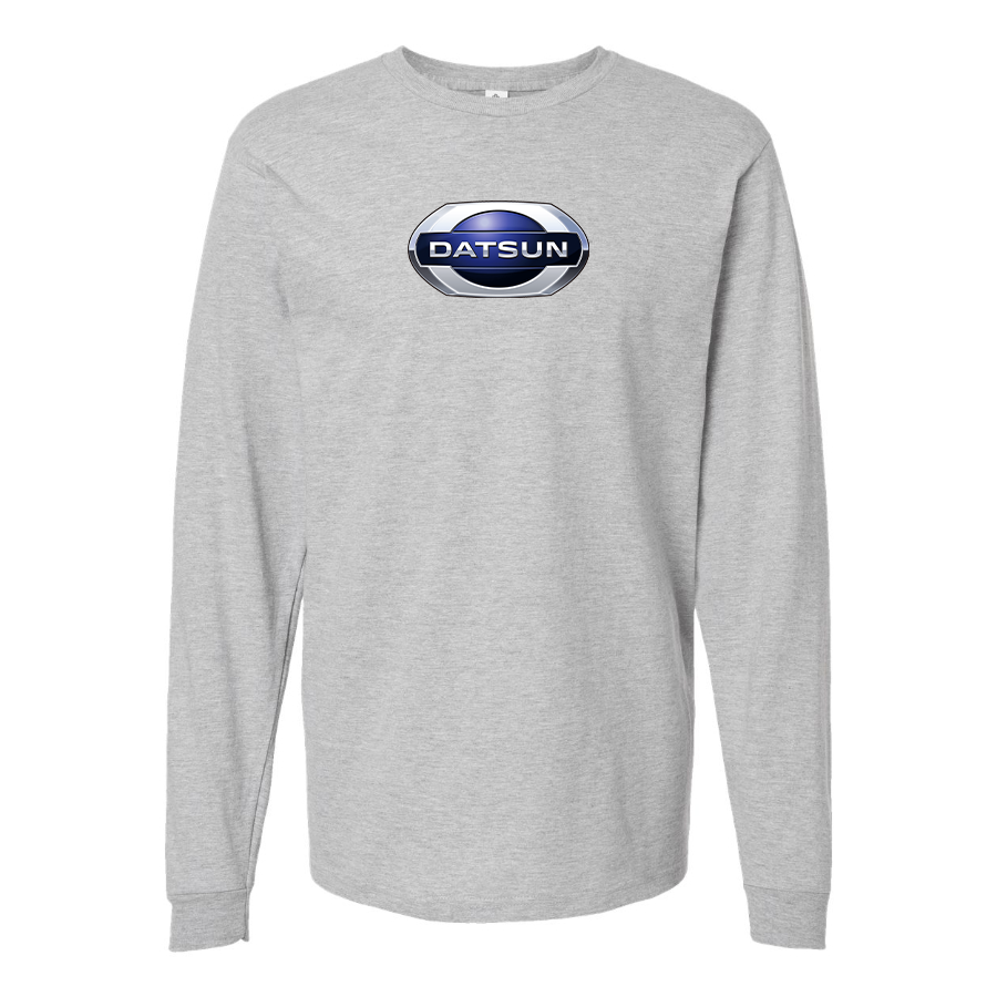 Men's Datsun Logo Cotton Long Sleeve T-Shirt