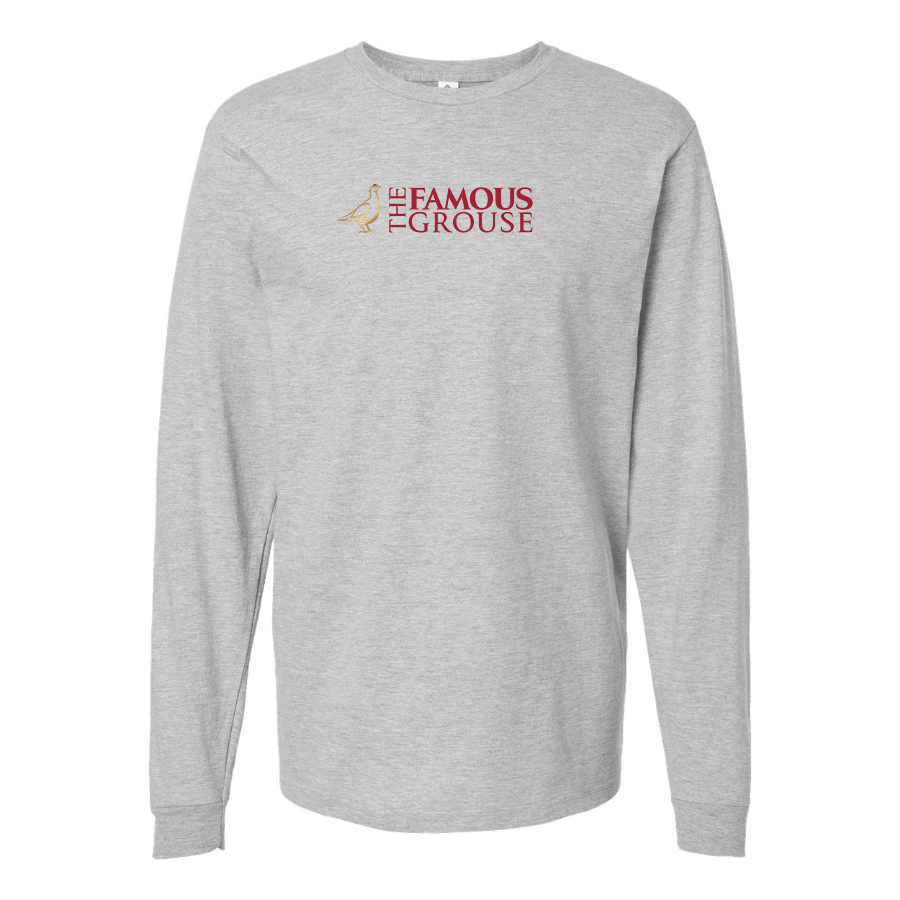 Men's Famous Grouse Logo Cotton Long Sleeve T-Shirt