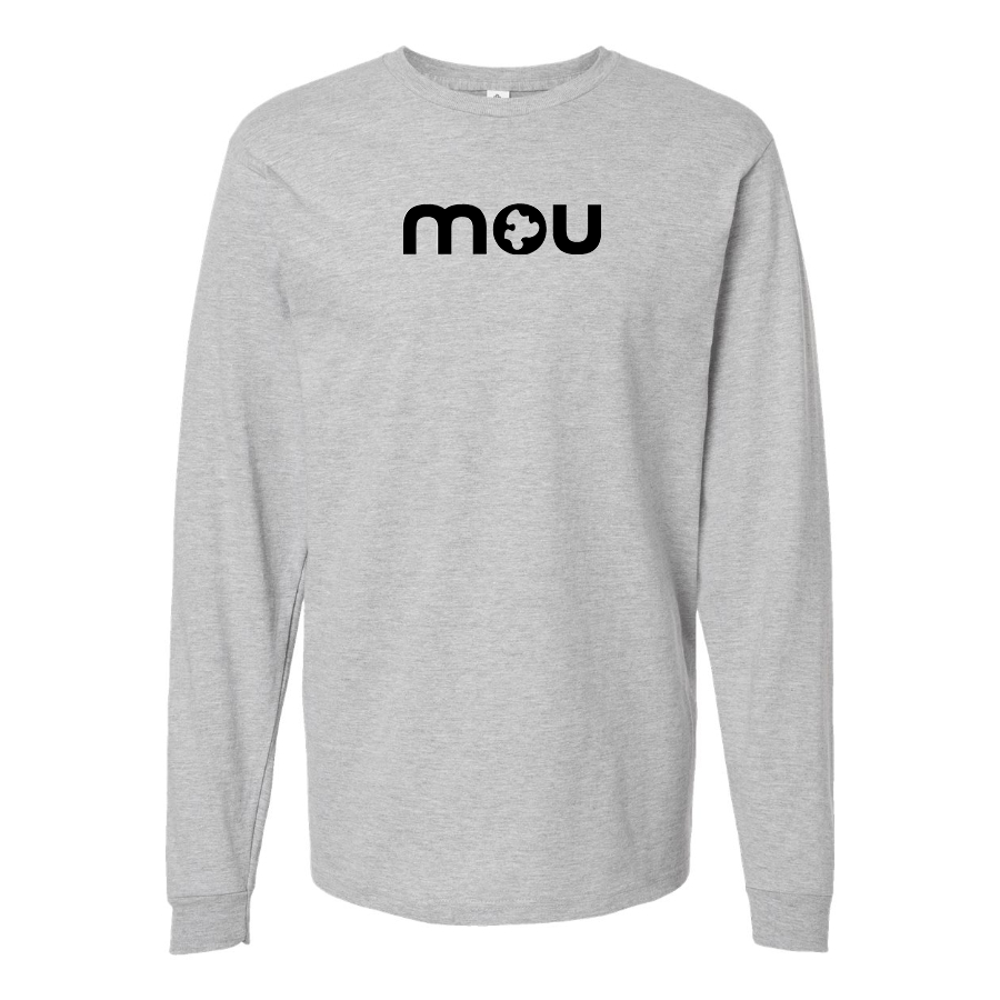 Men's Mou Logo Cotton Long Sleeve T-Shirt