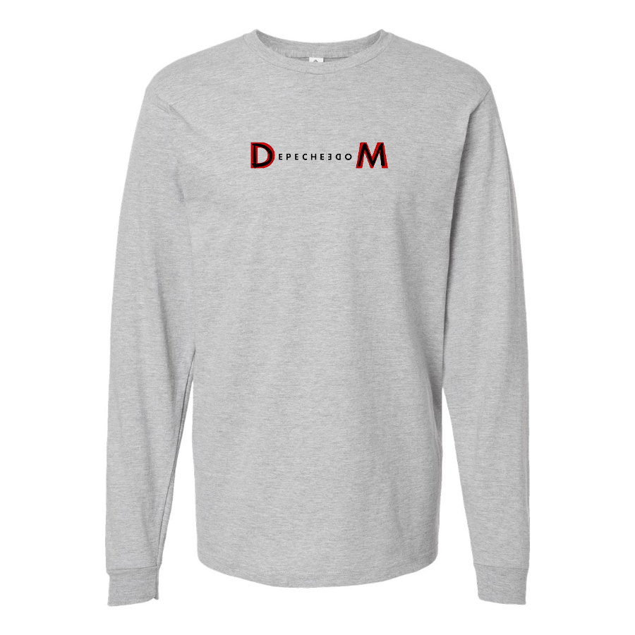 Men's Depeche Mode Logo Cotton Long Sleeve T-Shirt