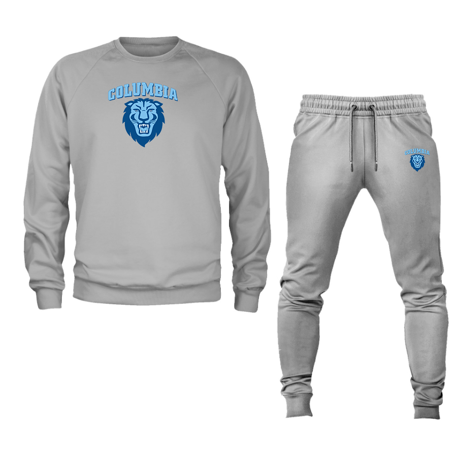 Men's Columbia Lions Crewneck Sweatshirt Joggers Suit