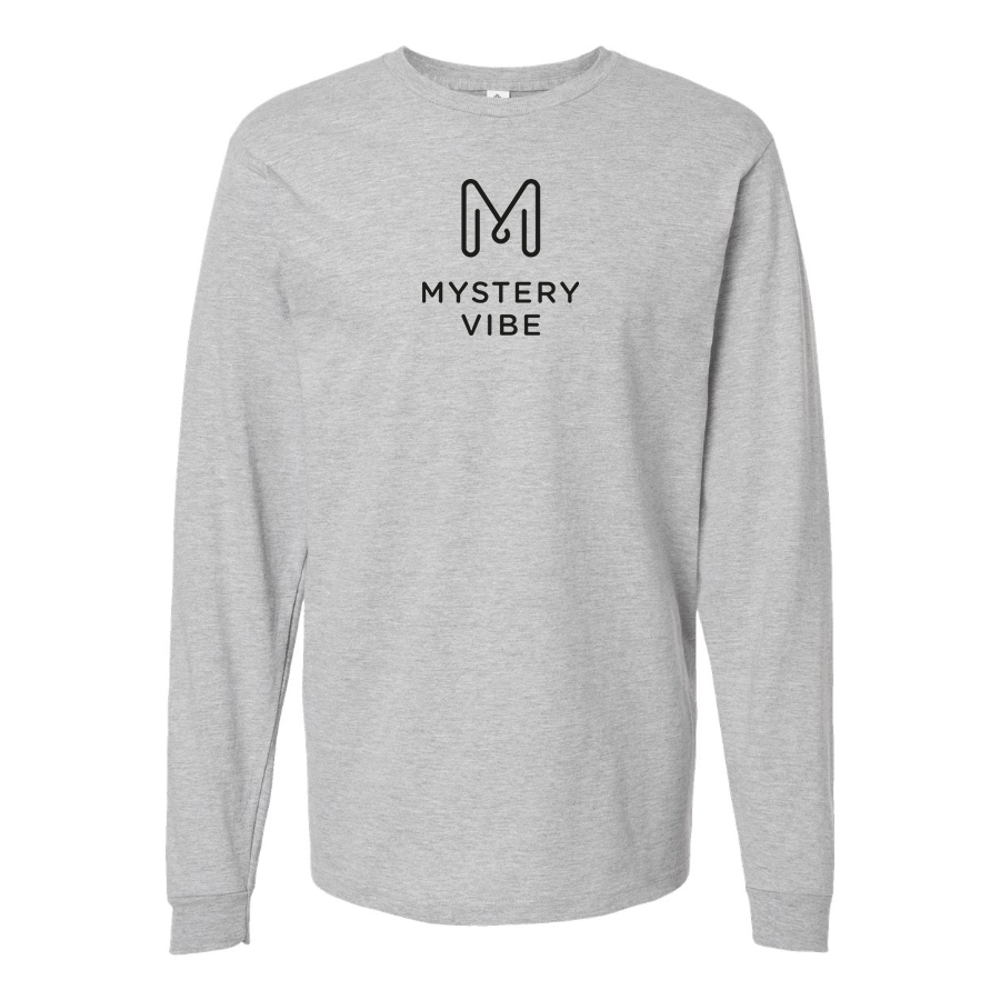 Men's Mystery Vibe Logo Cotton Long Sleeve T-Shirt