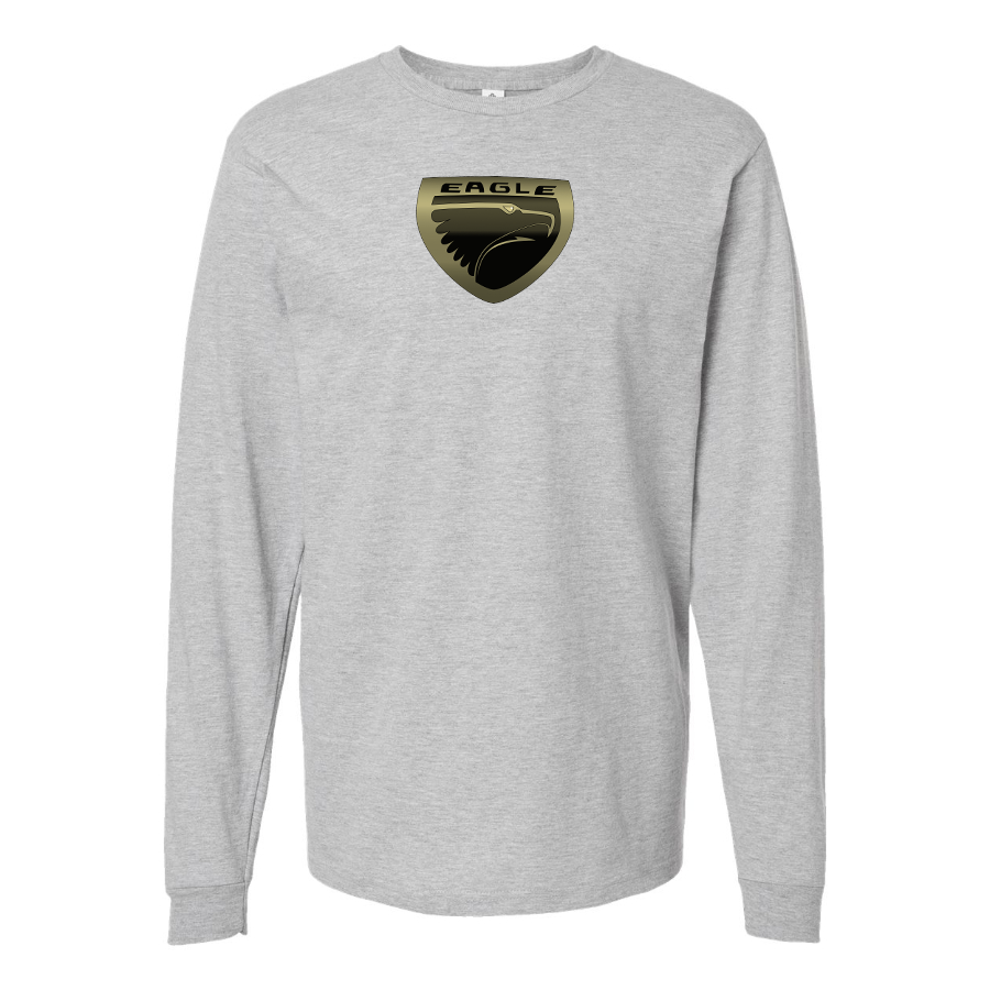 Men's Eagle Logo Cotton Long Sleeve T-Shirt