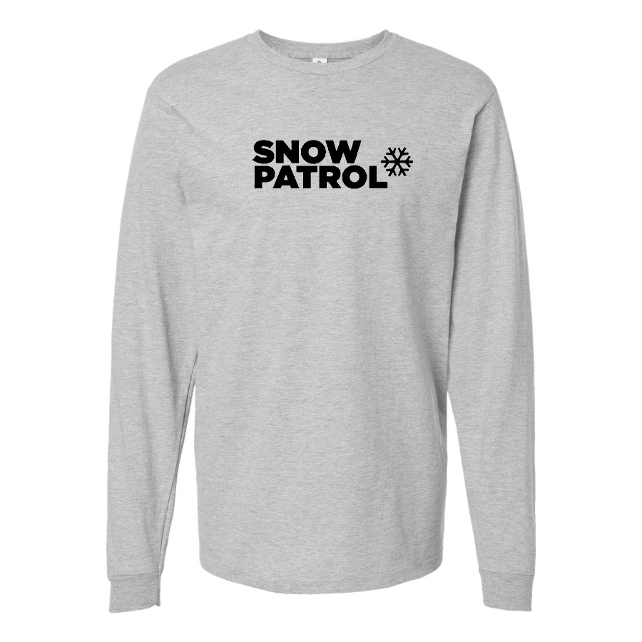 Men's Snow Patrol Logo Cotton Long Sleeve T-Shirt