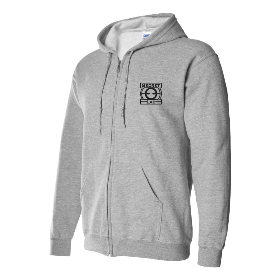 Men's Secret Lab Symbol Logo Zipper Hoodie