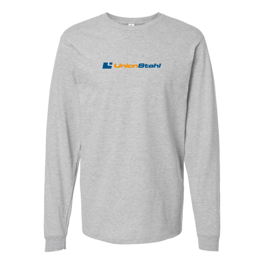 Men's UnionStahl Logo Cotton Long Sleeve T-Shirt