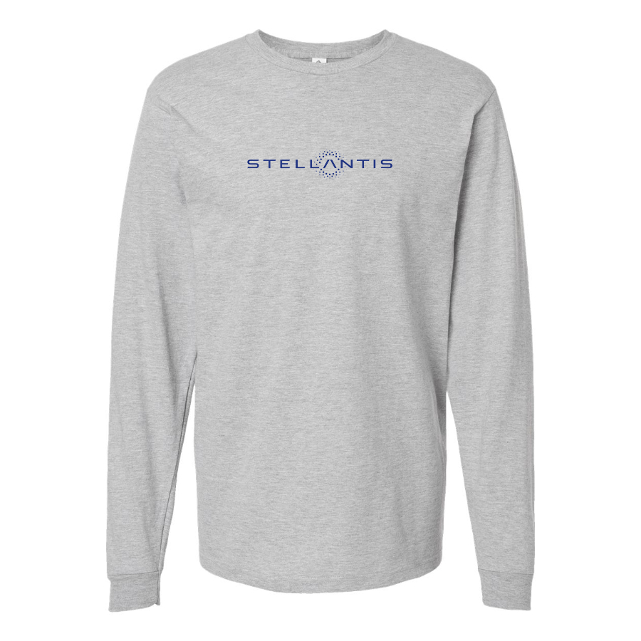 Men's Stellantis Logo Cotton Long Sleeve T-Shirt
