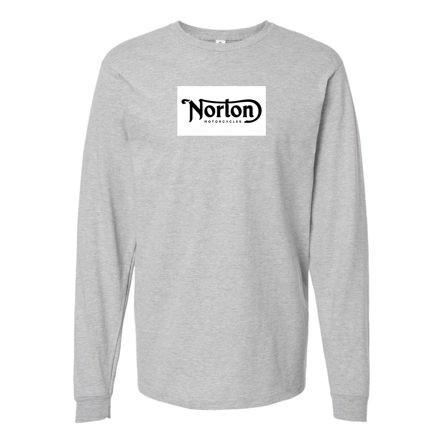 Men's Norton Logo Cotton Long Sleeve T-Shirt