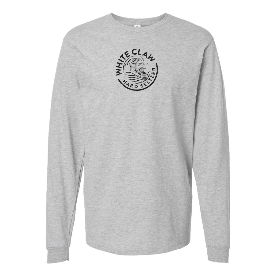 Men's White Claw Logo Cotton Long Sleeve T-Shirt