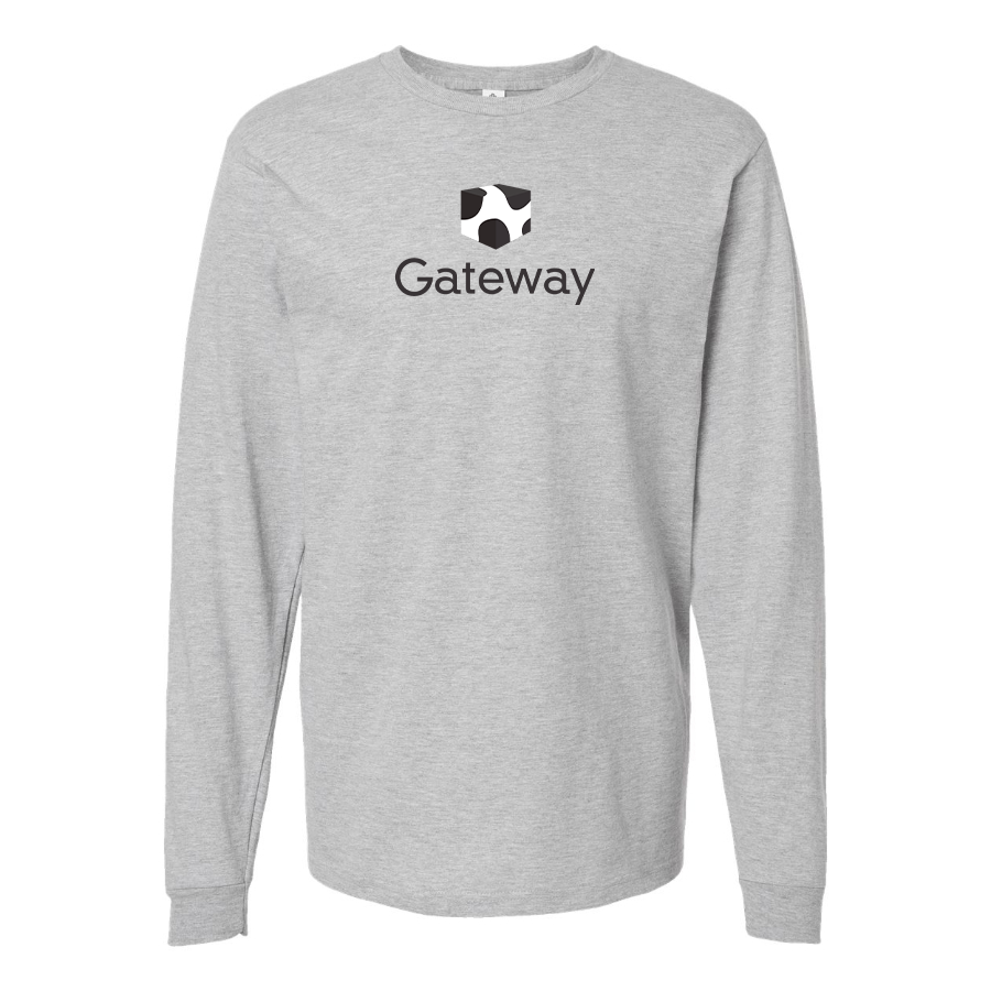 Men's Gateway Logo Cotton Long Sleeve T-Shirt