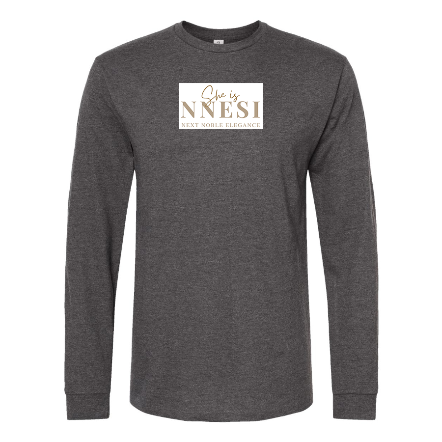 Men's Nnesi Logo Cotton Long Sleeve T-Shirt
