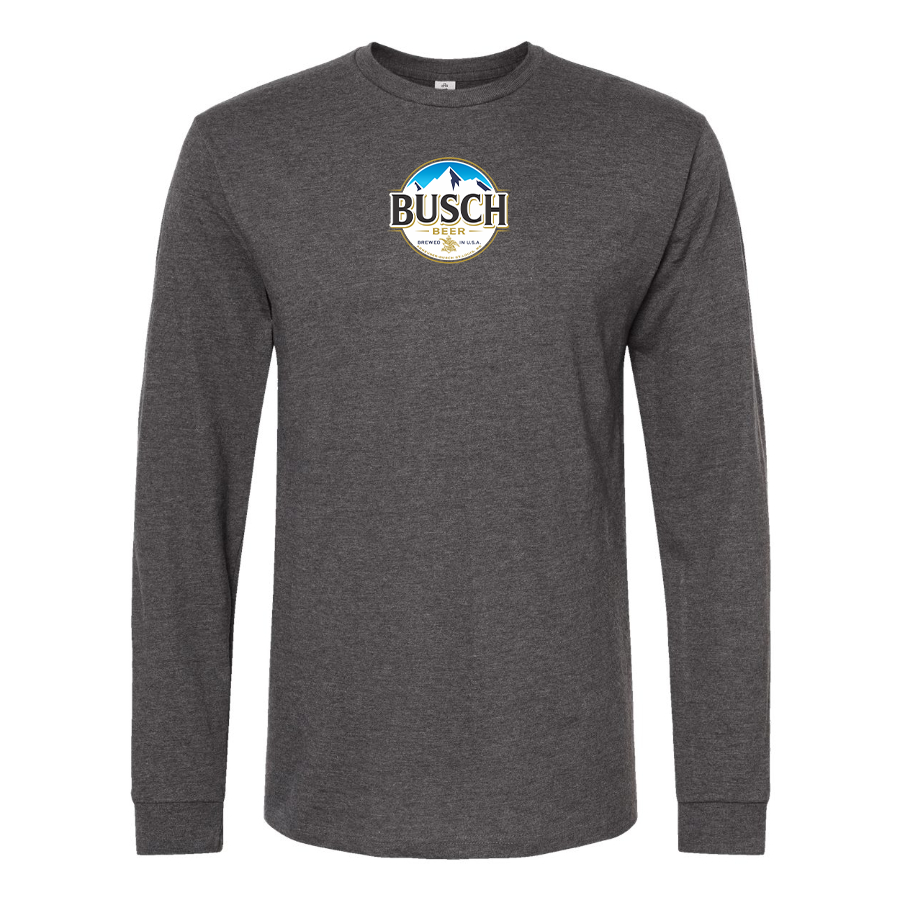 Men's Busch Logo Cotton Long Sleeve T-Shirt