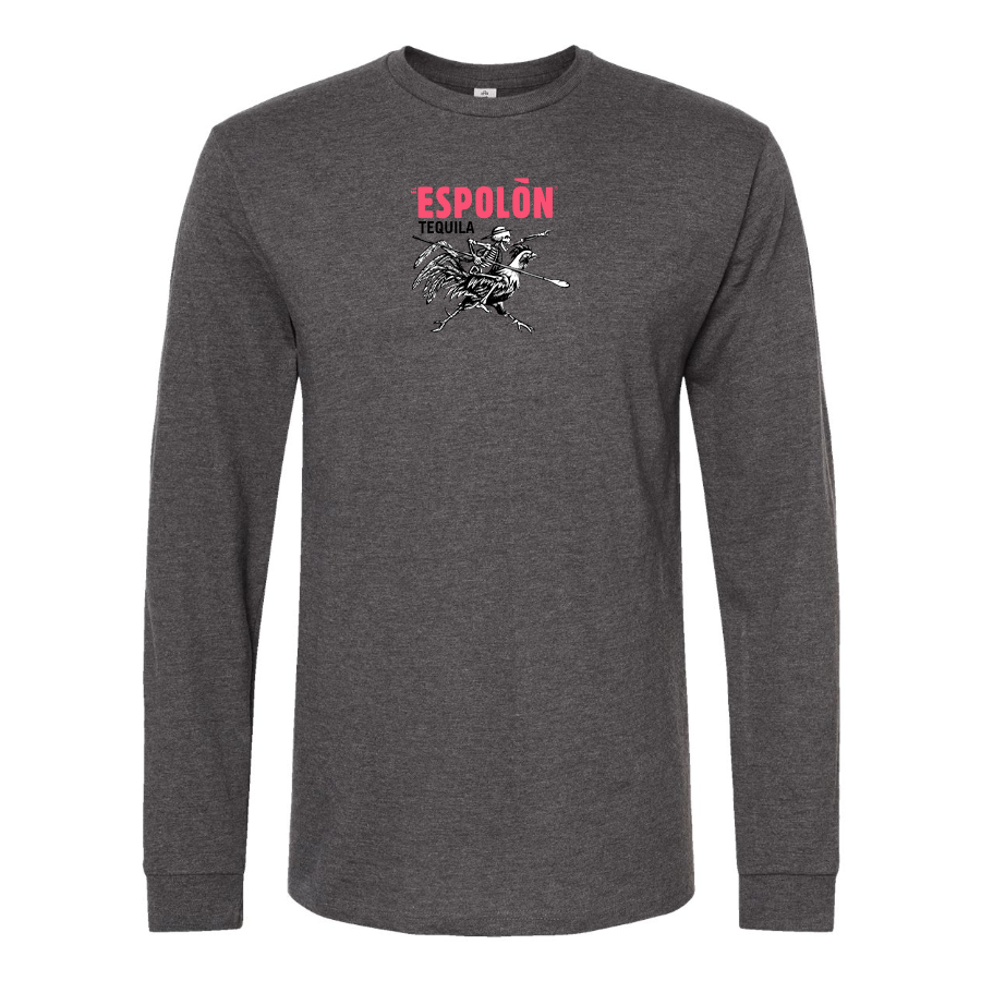 Men's Espolon Logo Cotton Long Sleeve T-Shirt