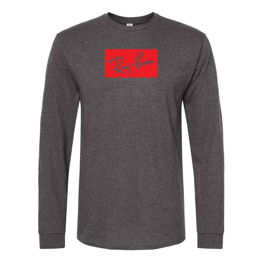 Men's Ray Ban Logo Cotton Long Sleeve T-Shirt