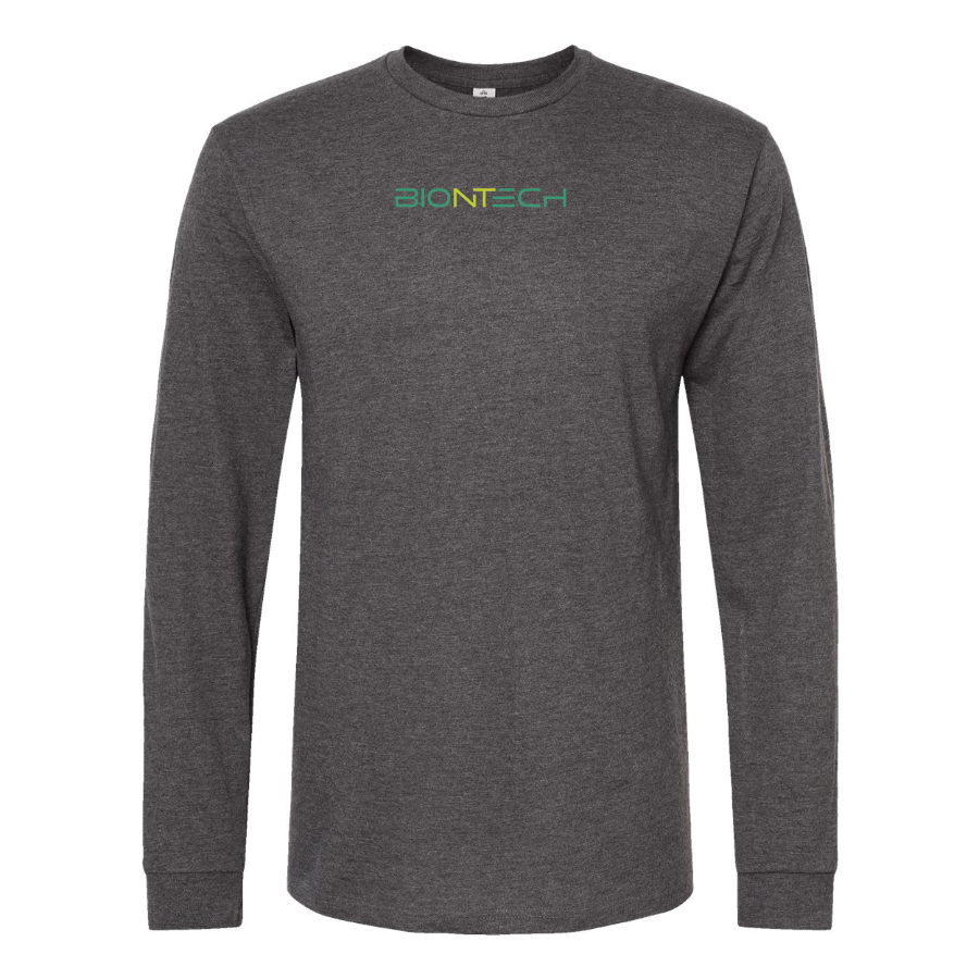 Men's Biontech Logo Cotton Long Sleeve T-Shirt