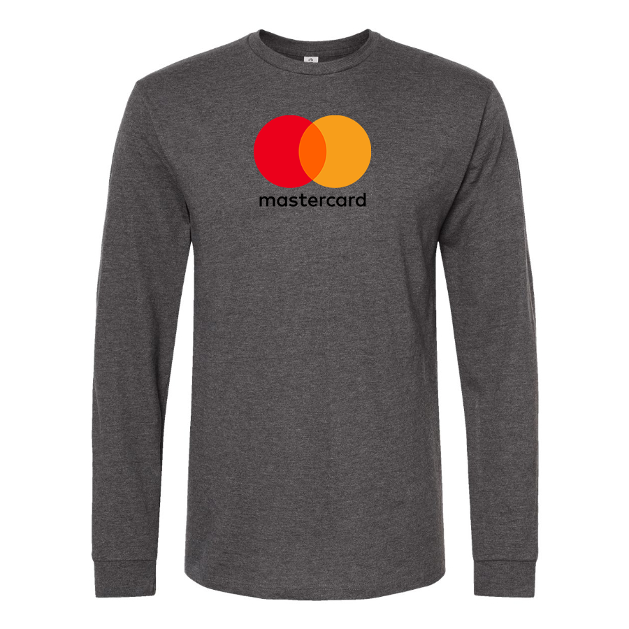 Men's Mastercard Logo Cotton Long Sleeve T-Shirt